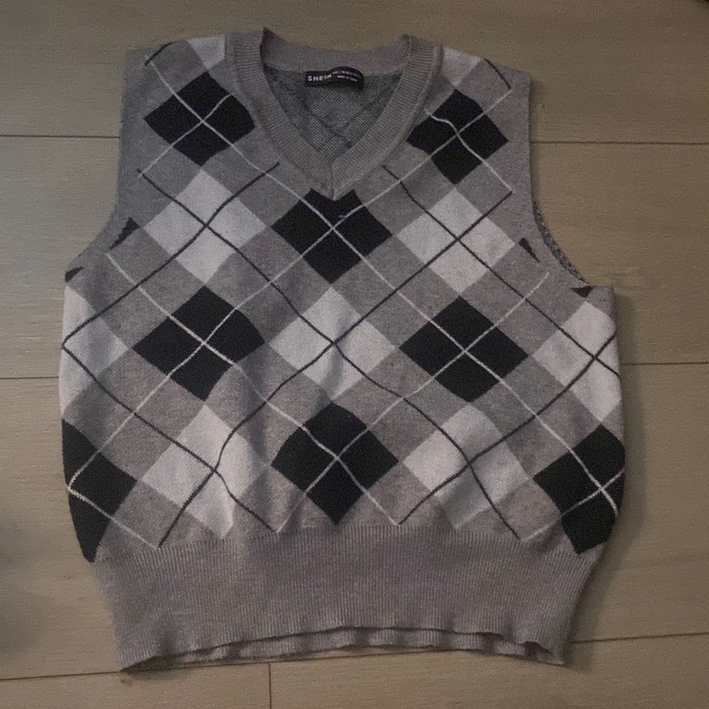 shein Plaid top